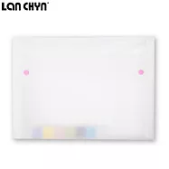 LAN CHYN簡約風本色12層風琴夾(鈕扣顏色隨機出貨)