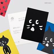 JzFun NYA-明信片四入組黑色