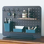 【KING JIM】PEGGY桌面收納組合架(洞洞板)深灰色 (PG400DG)