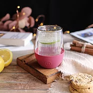 美國HYDY_雙層玻璃蛋型杯_桑格莉亞-經典直條紋 240ml