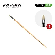 德國DaVinci 達芬奇 IMPASTO系列 7182 平頭合成纖維畫筆4號
