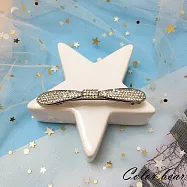 【卡樂熊】韓版百搭簡約水鑽造型彈簧夾/髮夾(四款)-蝶結