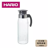 【日本HARIO】耐熱玻璃冷水壺-1400ml(灰色)