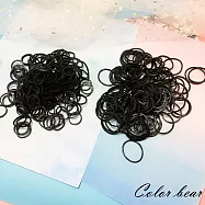 【卡樂熊】MIT美髮專用純黑橡皮筋/髮束2包入(三款)-綜合2包入