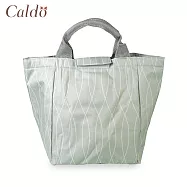 【Caldo卡朵生活】小清新寬口自黏保溫冷提袋流線綠