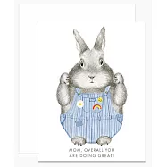 【 Dear Hancock 】Overall Mom Bunny 母親節限定卡 #美國進口 #gc_497