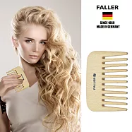 德國FALLER芙樂德國製 特長型寬木齒梳 防靜電捲髮適用 FSC優質木材 頭髮不糾結心情好輕鬆