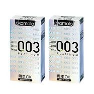岡本003-PLATINUM 極薄保險套白金 6片裝_2入組
