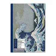 【NAKABAYASHI】A5橫線筆記本/葛飾北齋