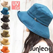 Sunlead 防風吹落。防曬透氣可折邊寬緣遮陽帽(橙橘色)