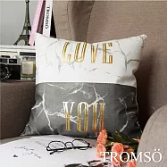 TROMSO風尚北歐抱枕 U201黑白大理石