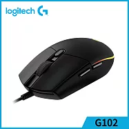 羅技 G102 炫彩遊戲滑鼠黑色