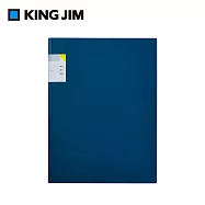 【KING JIM】kakiko 開放式資料夾 雙袋型 海軍藍