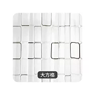 【E.dot】PEVA防霉防水浴簾(附掛環) 大方格