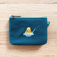 【一帆布包】臺灣小食-帆布扁形刺繡零錢包- 芒果冰