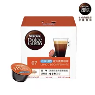 【雀巢咖啡-Dolce Gusto】低咖啡因美式濃黑咖啡膠囊16顆入