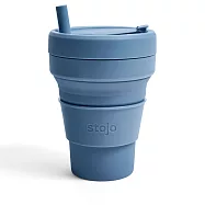 Stojo&reg; 摺疊吸攜杯 24oz (紐約Soho限定版) - 鋼鐵藍
