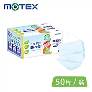 【Motex摩戴舒】平面兒童醫用口罩(50片裝/盒) 藍