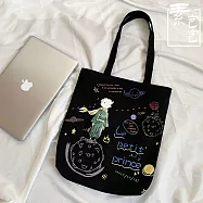 【素包包】單肩包 學生百搭孤獨星球小王子童話塗鴉側背(90060) _黑色
