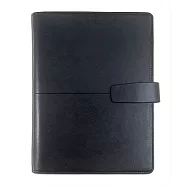 【DATA MATE - 真皮萬用手冊】DM-828L 米蘭都會 A5尺寸 6孔夾活頁本- 黑色