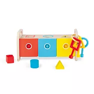 【法國Janod】小小STEAM系列-形狀鑰匙盒