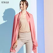 【ST.MALO】秘魯原裝進口Royal Baby Alpaca蠶絲披肩-1997WSF粉嫩橘