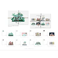 【AWS】Set of 8 postcards 明信片8張 時尚系列 法國進口 11001