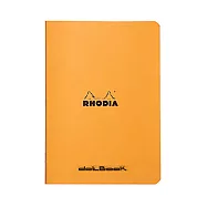 【Rhodia|classic】staplebound notebook騎馬釘筆記本_A7_5x5點格_80g_24張_橘皮