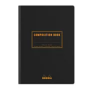 【Rhodia|classic】compositionbook線裝校園筆記本_A5_橫線留邊_80g_80張_黑皮
