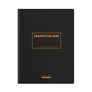 【Rhodia|classic】compositionbook_線裝校園筆記本_B5_橫線留邊_80g_80張黑皮