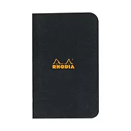 【Rhodia|classic】staplebound notebook騎馬釘筆記本_A7_5x5方格_80g_24張_黑皮