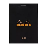 【Rhodia|Basic】N&deg;11 上掀式筆記本_ A7_橫線_80g_ 80張_ 黑皮