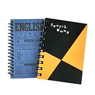 【Maruman】100周年迷你英文筆記本+迷你經典素描本組