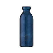 【 福利品】義大利 24Bottles 不鏽鋼雙層保溫瓶 500ml 黑金
