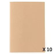 [MUJI無印良品]筆記本(空白)/32張.A5/10入(空白)