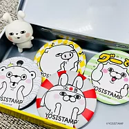 YOSISTAMP/呦嘻百分百 - 馬口鐵胸章四入組