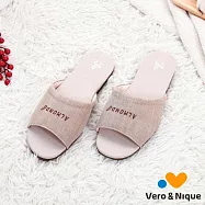 維諾妮卡 和風素色冰咖啡紗室內拖鞋L卡其