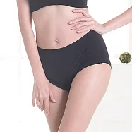 【K’s 凱恩絲】少女簡約親膚柔滑無痕專利蠶絲內褲M黑色