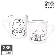 【美國康寧 CORELLE】SNOOPY馬克杯385ml- 查理布朗