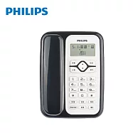 PHILIPS 飛利浦 來電顯示有線電話 CORD020B 黑