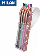MILAN P1 COPPER 原子筆_嚴選德國油墨筆芯_1.0mm(4色隨身組)