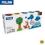 MILAN 捏捏麵團好好玩黏土_彩虹糰子(10色入)