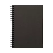 [MUJI無印良品]雙環筆記本(空白)/80張.B6.深灰