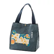 E.City_日式帆布便當包購物袋方款藍