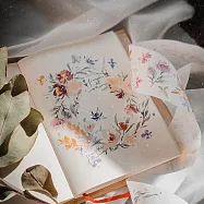 【Meow Illustration】野桔梗 和紙膠帶 - 特油含離型紙