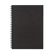[MUJI無印良品]雙環筆記本(空白)/80張.A5.深灰