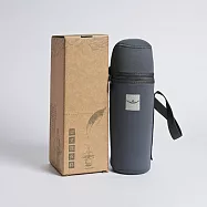 環保杯500cc灰蓋附杯