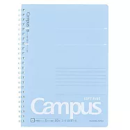 KOKUYO Campus 軟線圈筆記本點線B罫A5-藍