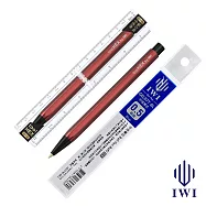 【IWI】toolHex 鋁合金六角中性筆(1黑筆+1藍芯) -珊瑚橙