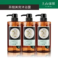 【tsaio上山採藥】茶樹美背沐浴露600ml(3入)